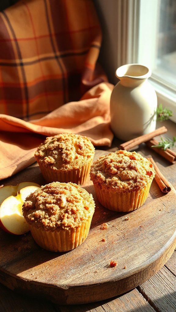 gluten free apple almond muffins