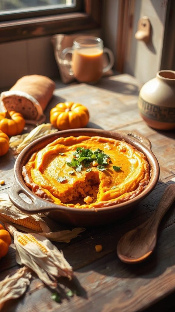 gluten free pumpkin corn bake