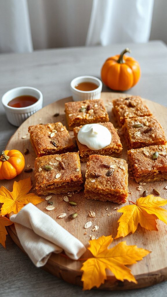 gluten free pumpkin oatmeal bars