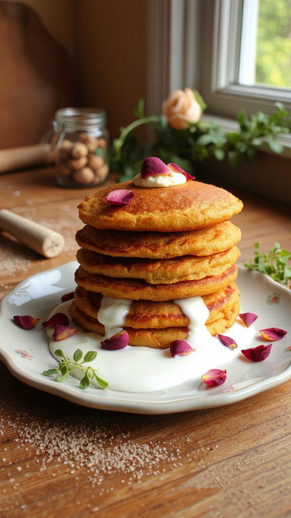 gluten free rose miso pancakes