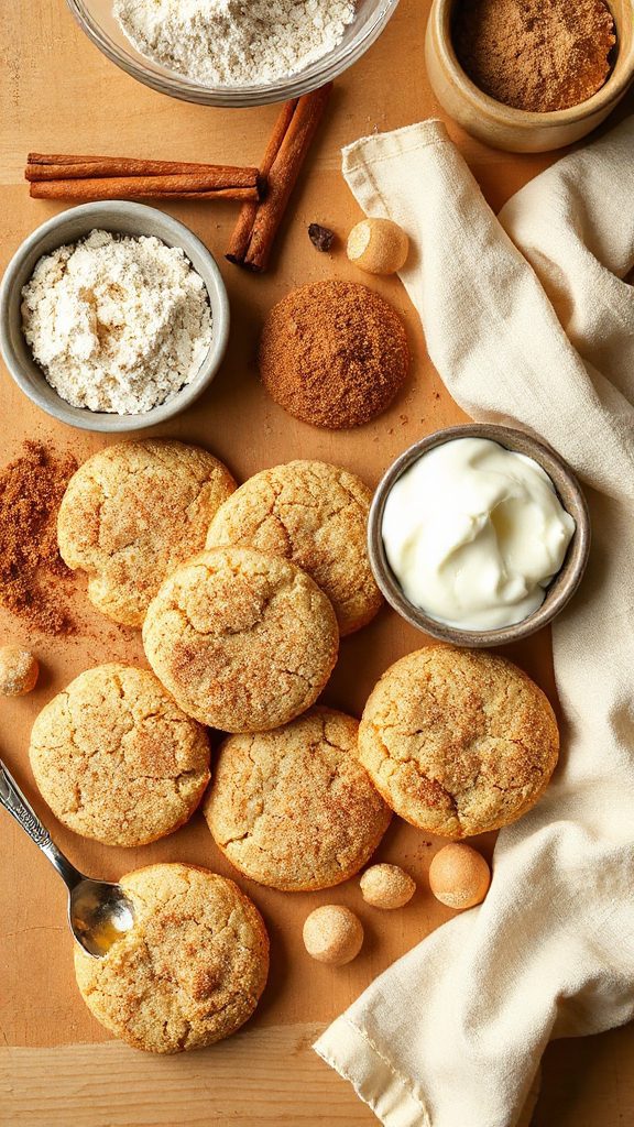 gluten free vegan snickerdoodle cookies