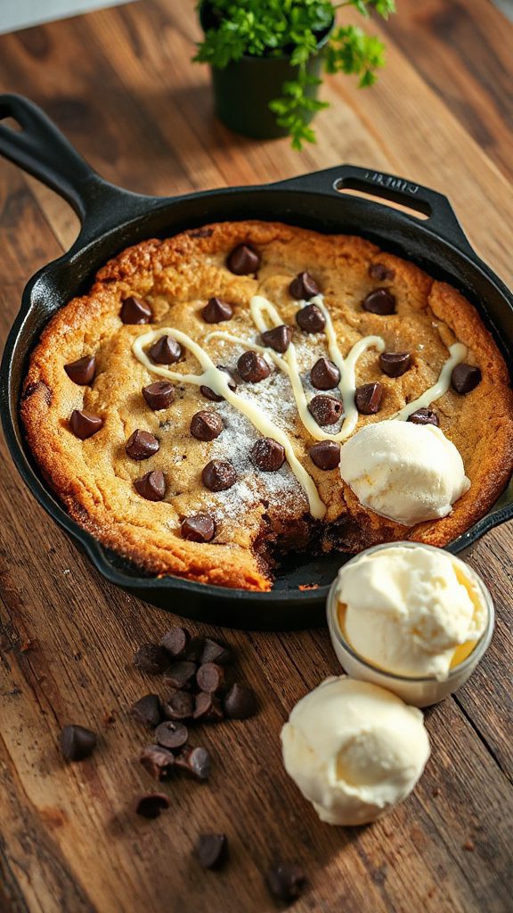 gooey chocolate chip skillet