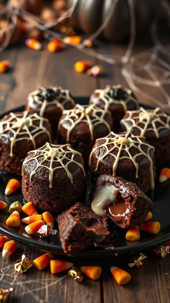 gooey halloween chocolate desserts