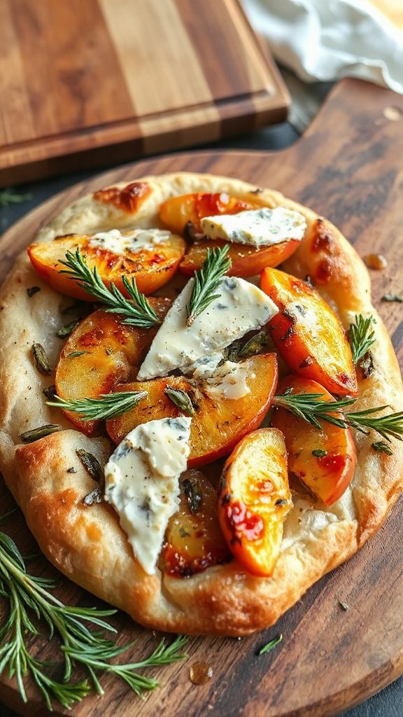 gorgonzola apple fennel flatbread