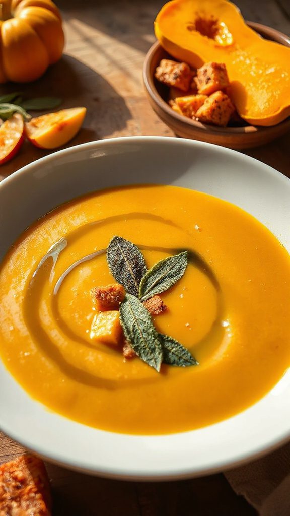 gourmet apple butternut squash soup