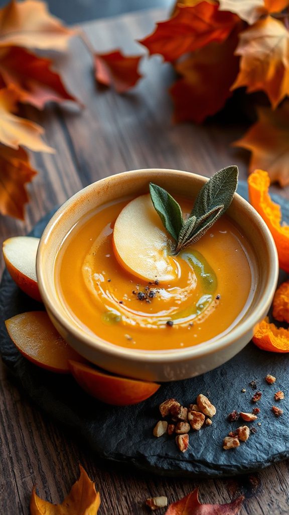 gourmet apple butternut squash soup