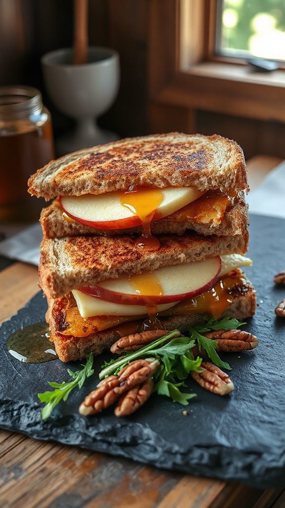 gourmet apple grilled cheese