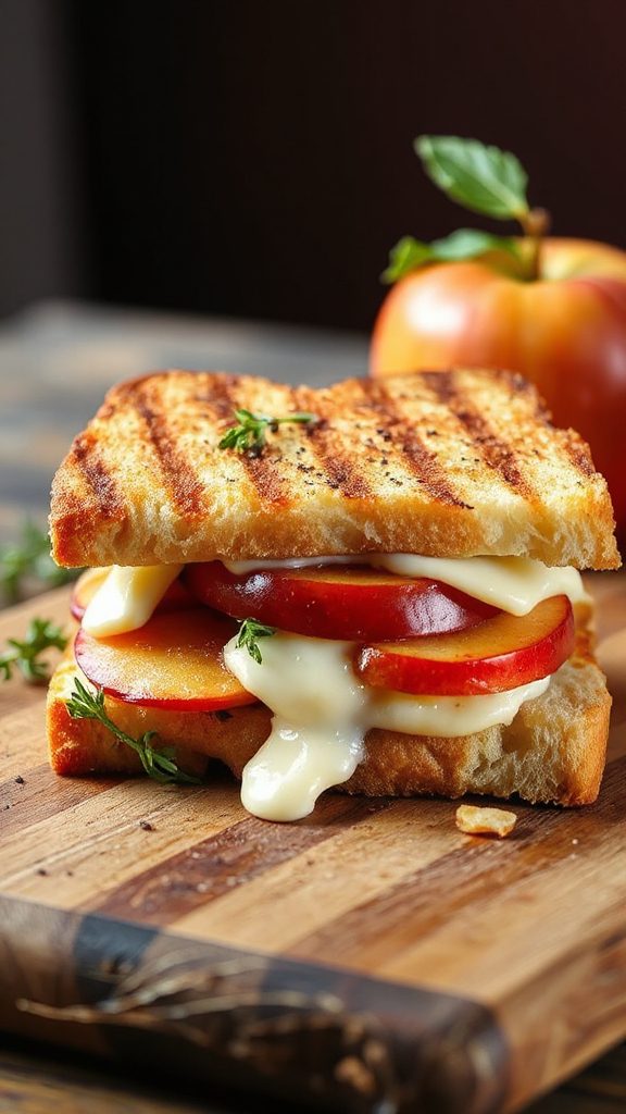 gourmet apple grilled cheese