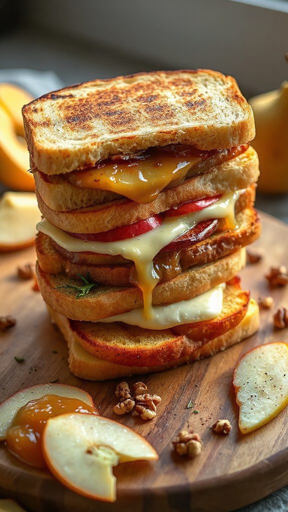 gourmet apple grilled cheese