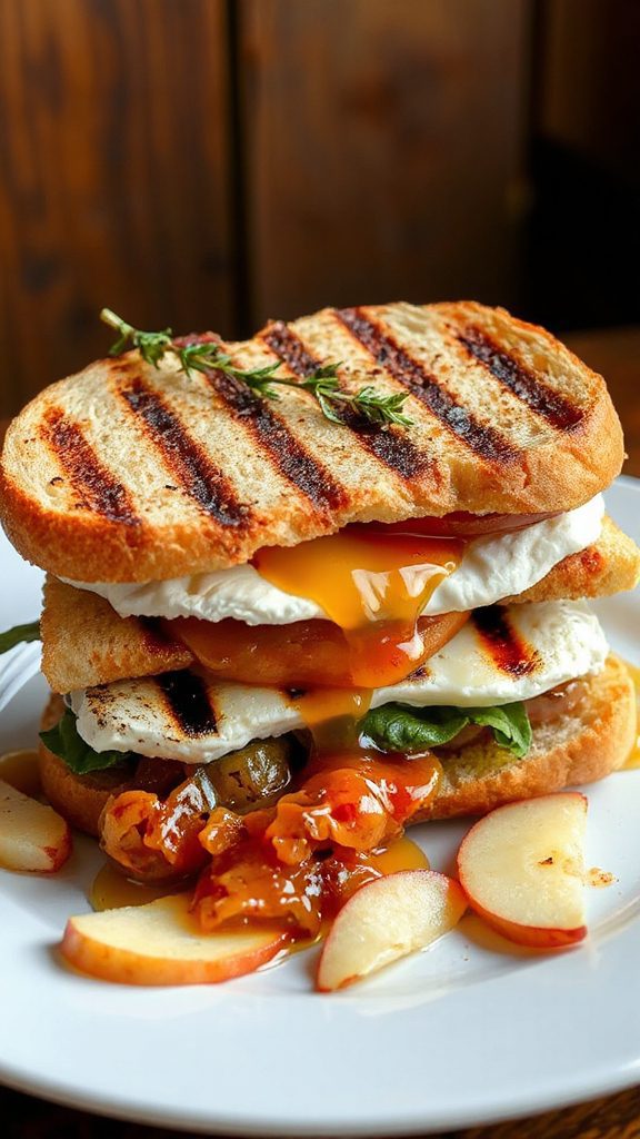 gourmet apple grilled cheese
