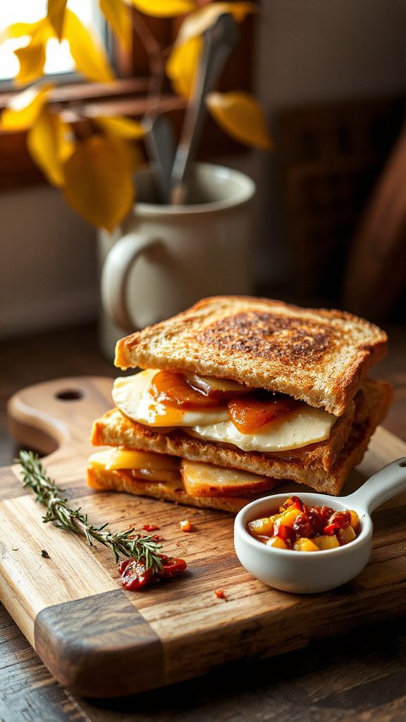 gourmet apple grilled cheese