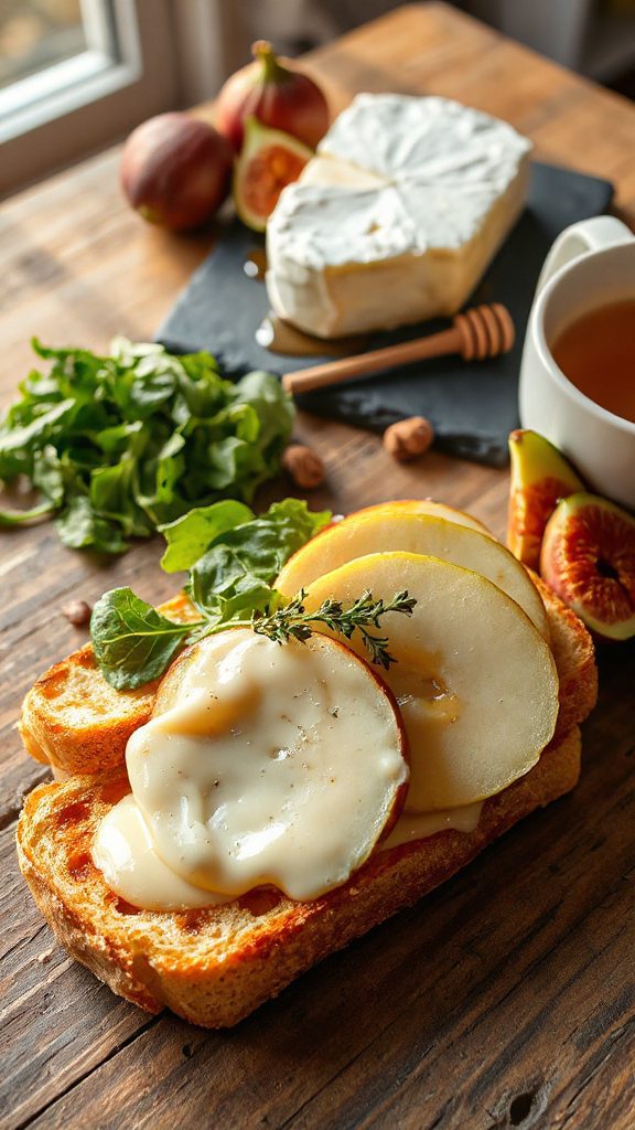 gourmet brie apple grilled cheese