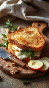 gourmet fall apple sandwich