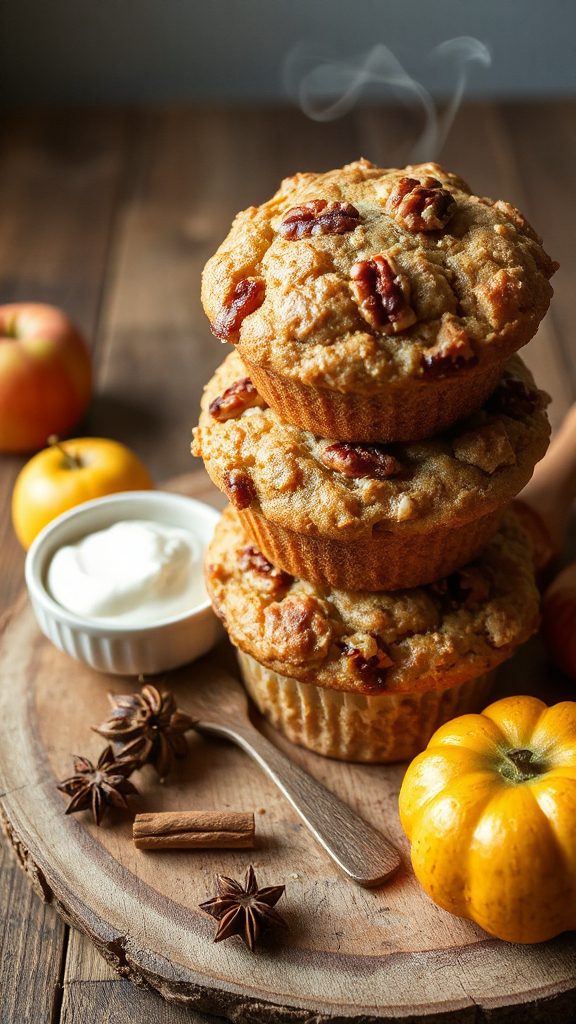greek yogurt apple muffins
