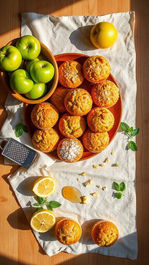 green apple cinnamon muffins