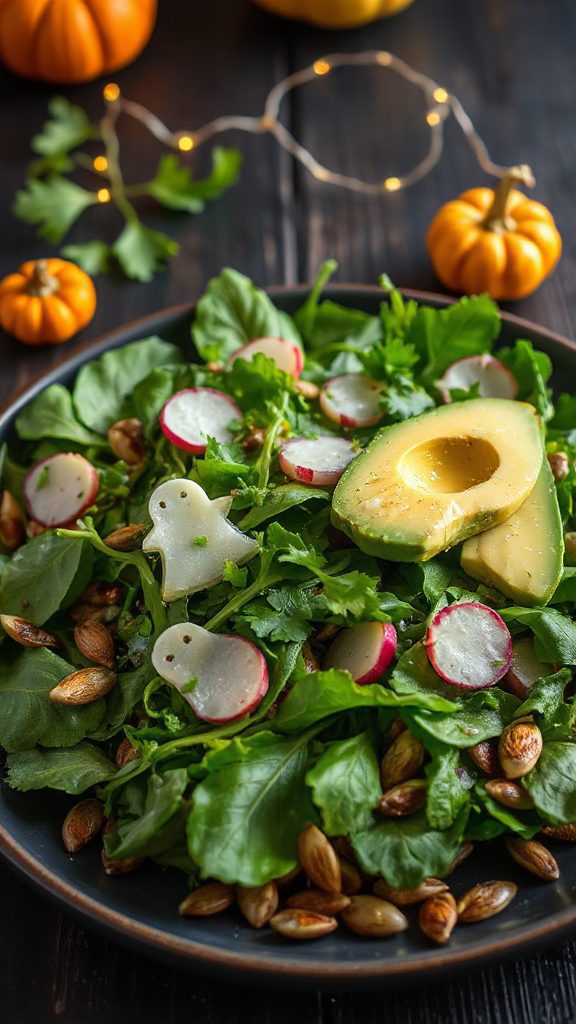 green avocado lime salad