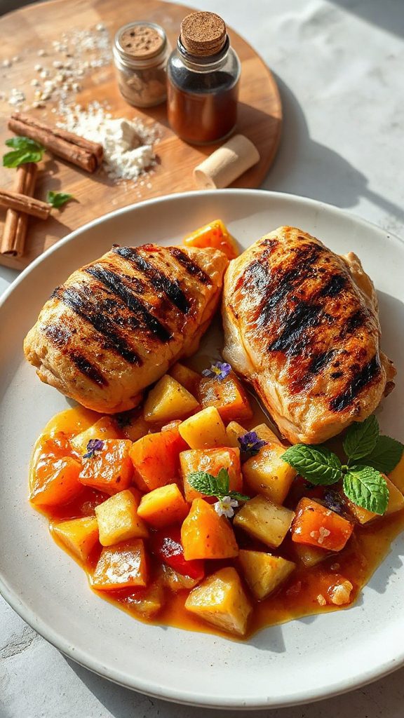 grilled chicken with chutney