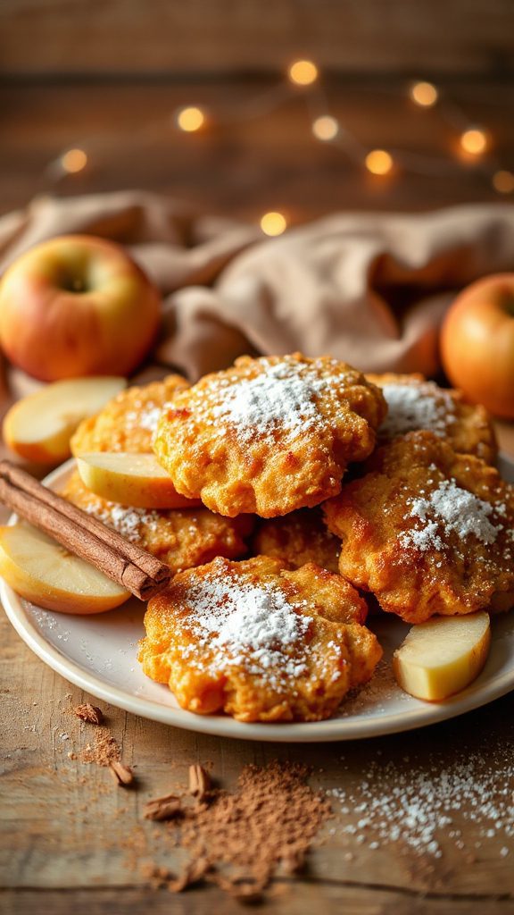 guilt free apple cinnamon fritters