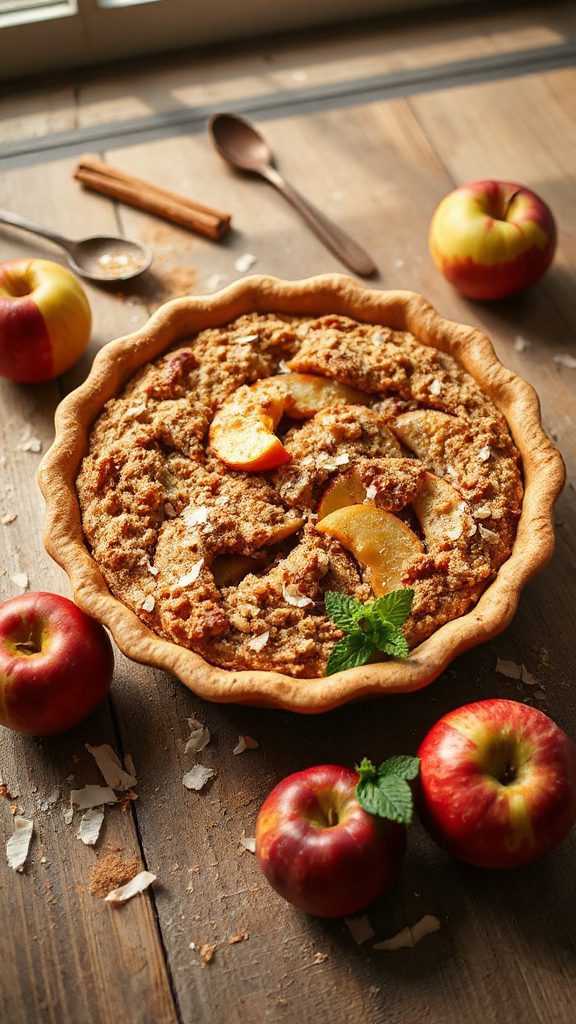 guilt free apple crisp pie