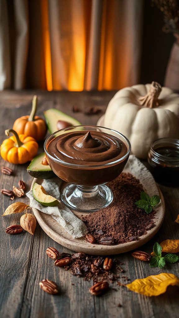 guilt free chocolate avocado mousse