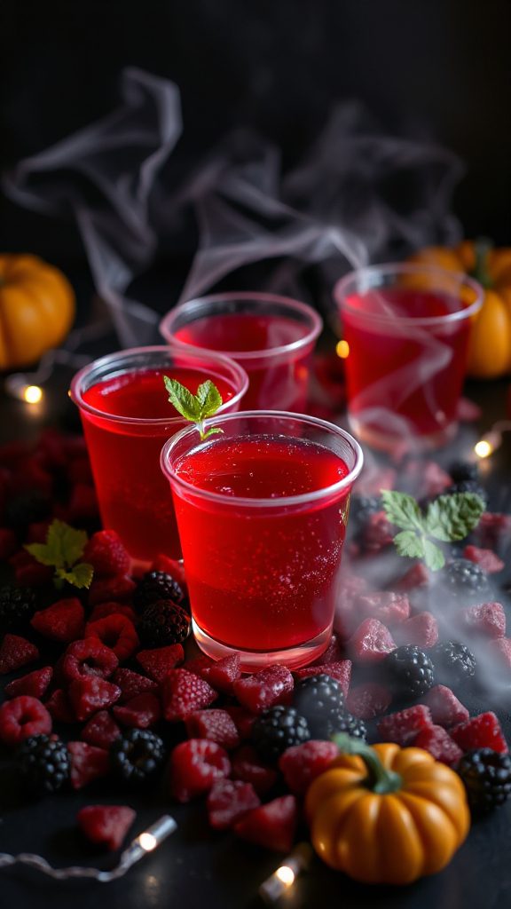 halloween berry jello shots