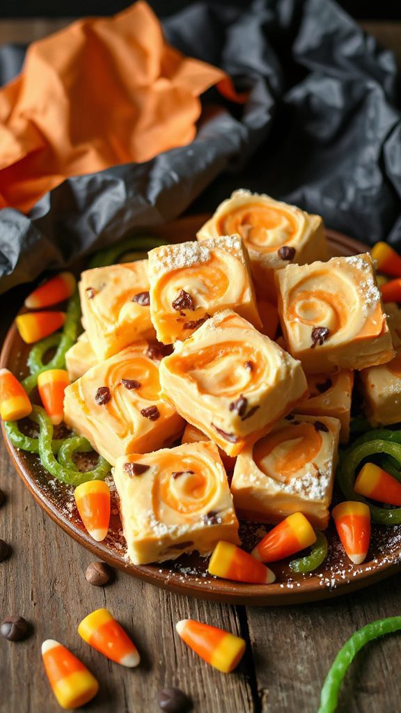 halloween candy corn fudge