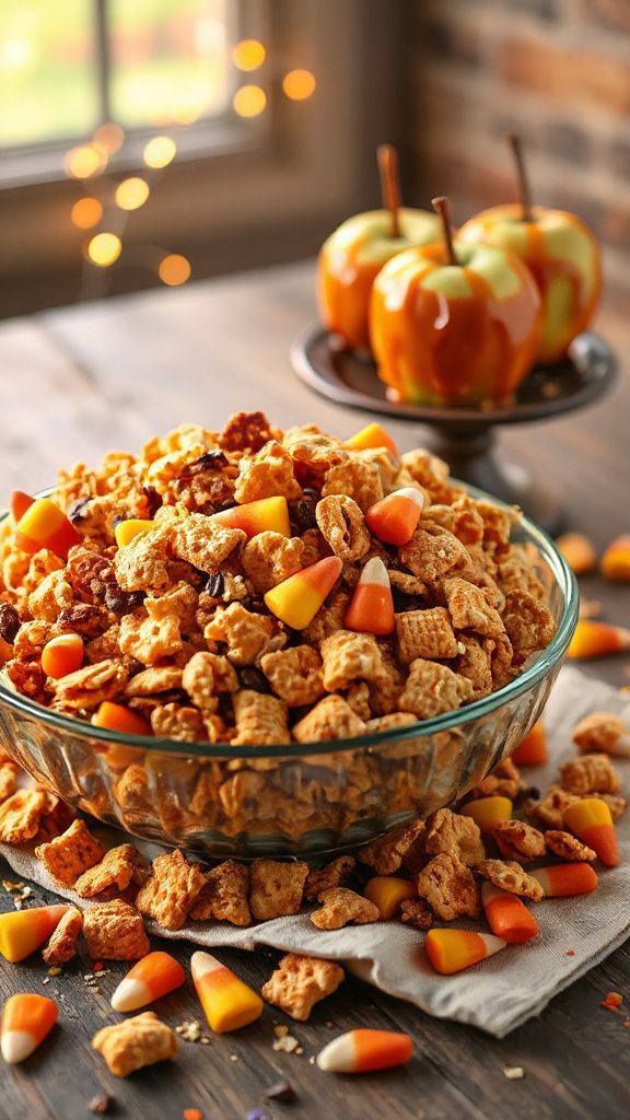 halloween caramel apple snack