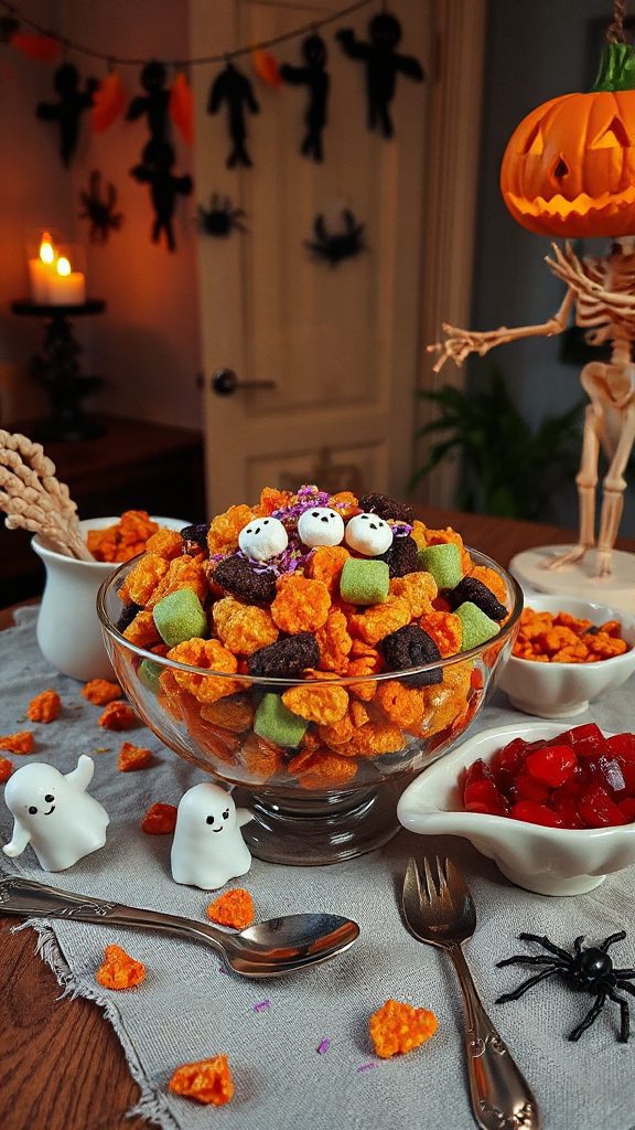 halloween cereal treat mix
