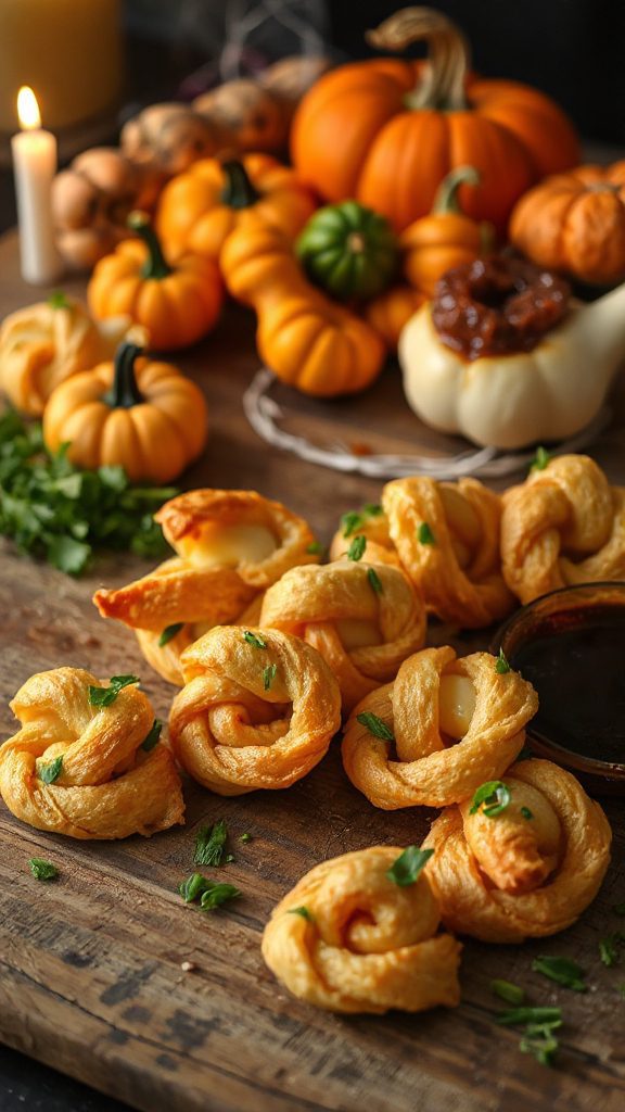halloween cheese puff twists