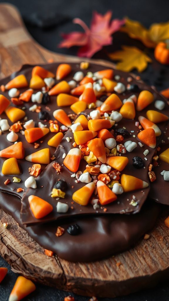 halloween chocolate candy bark