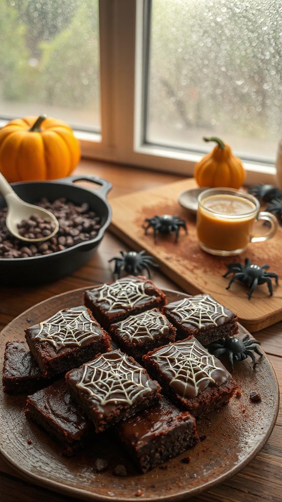 halloween chocolate spider web