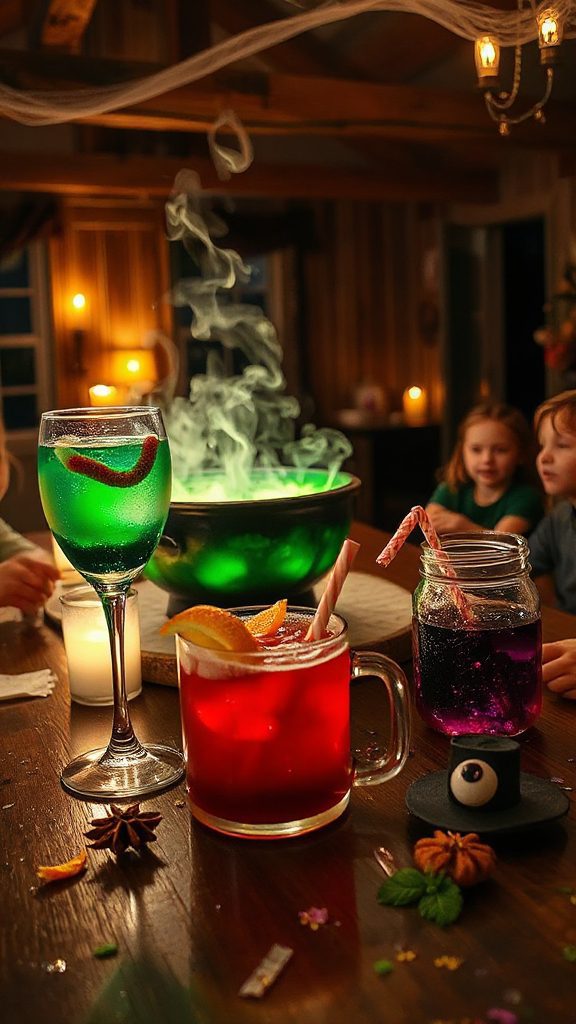 halloween fruit juice mocktail