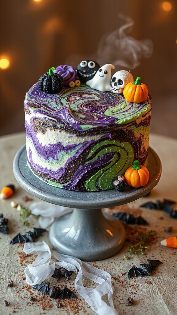 halloween marble cake delight