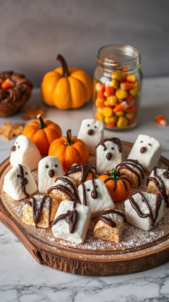 halloween marshmallow rice treats