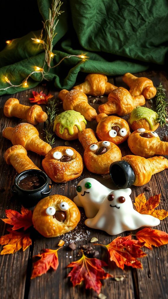 halloween puff pastry fritters