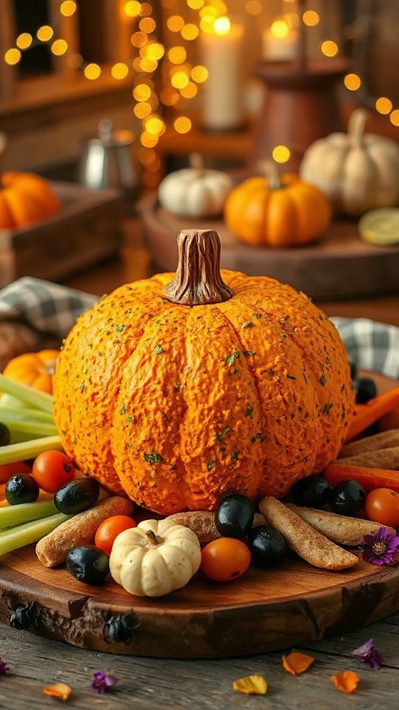 halloween themed cheese appetizer