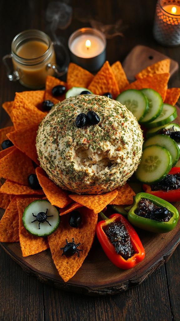 halloween themed cheese appetizer