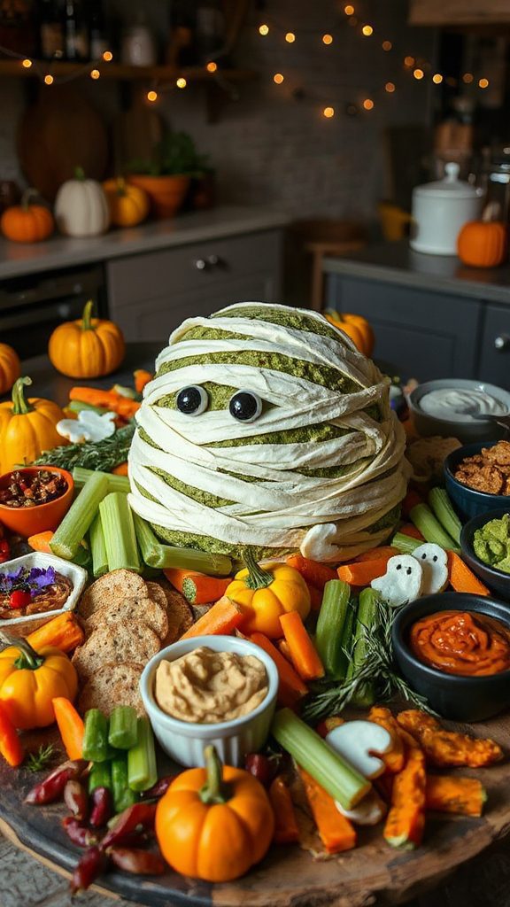 halloween themed creamy spread