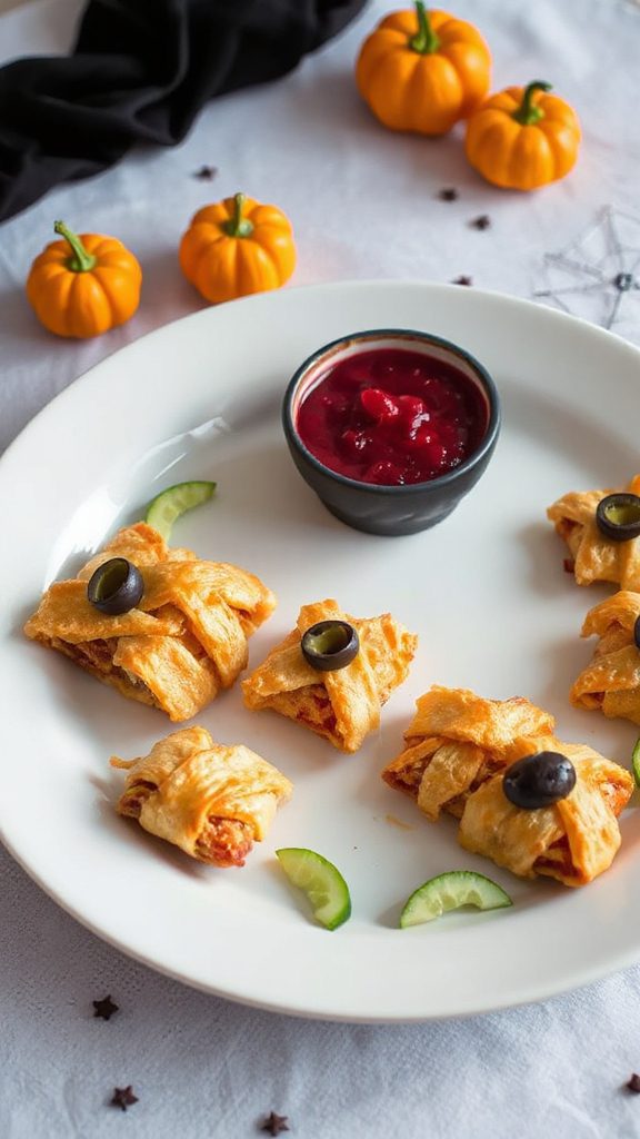 halloween themed fish appetizers