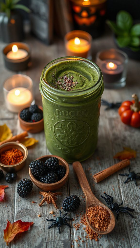 halloween themed healthy smoothie