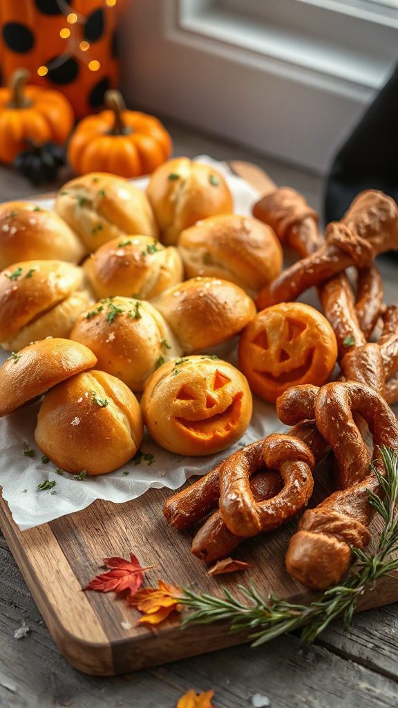 halloween themed pretzel snack