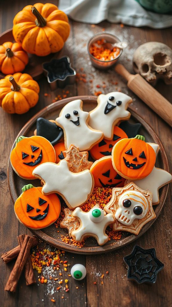 halloween themed sugar cookies