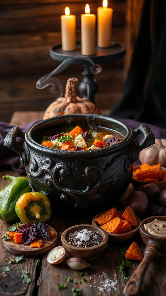 halloween themed vegetable soup