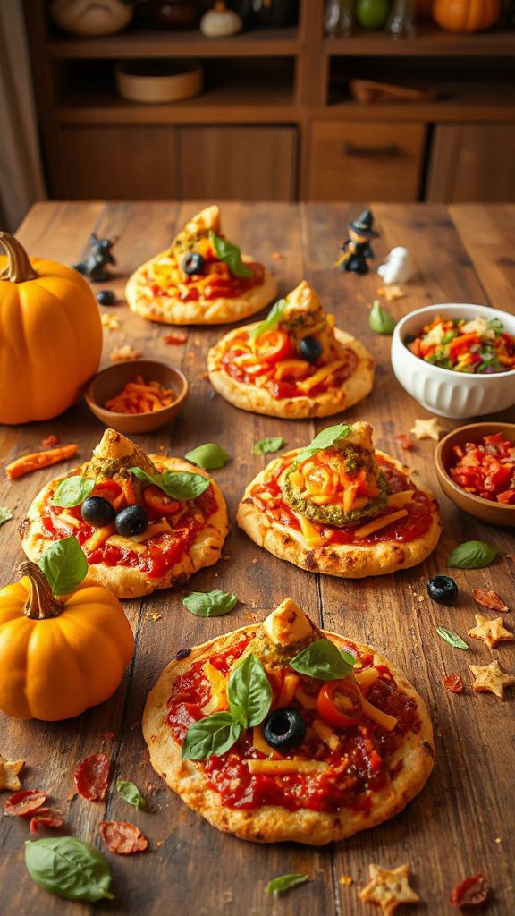 halloween themed witch pizzas recipe