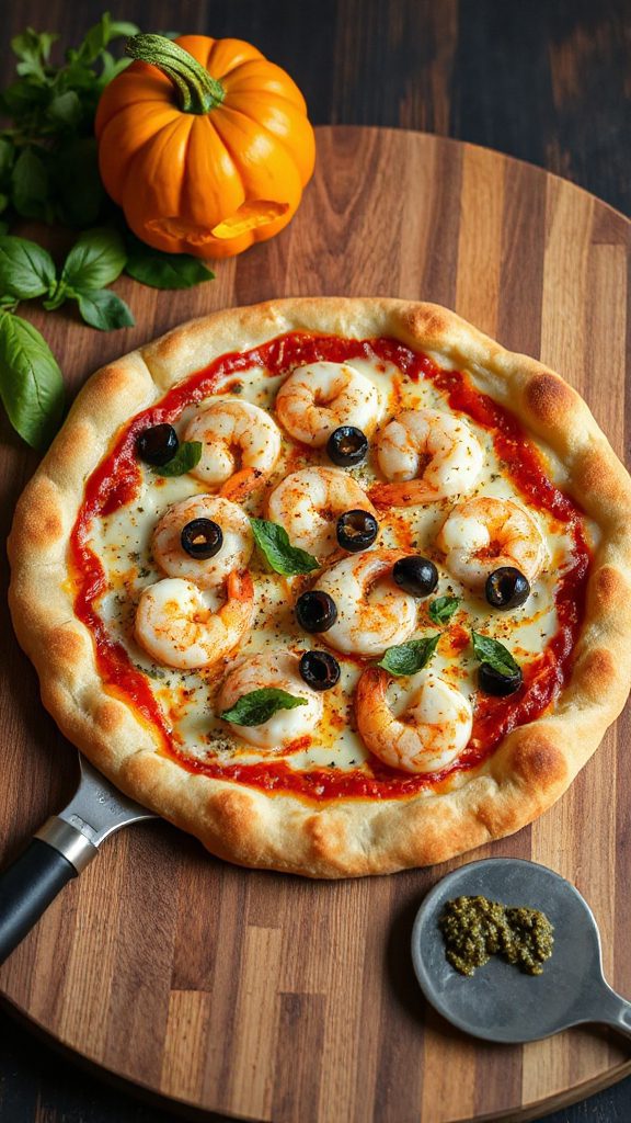haunted shrimp pizza recipe