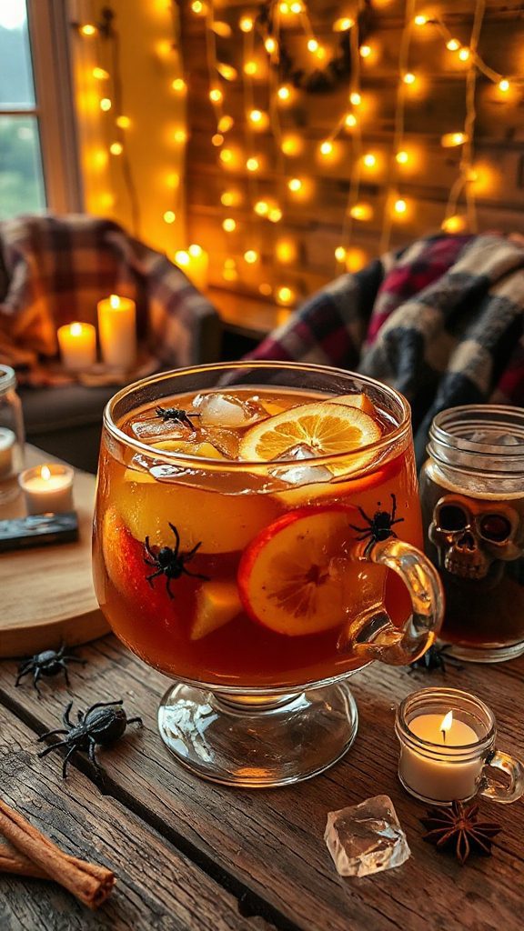 haunted spiced apple cider punch