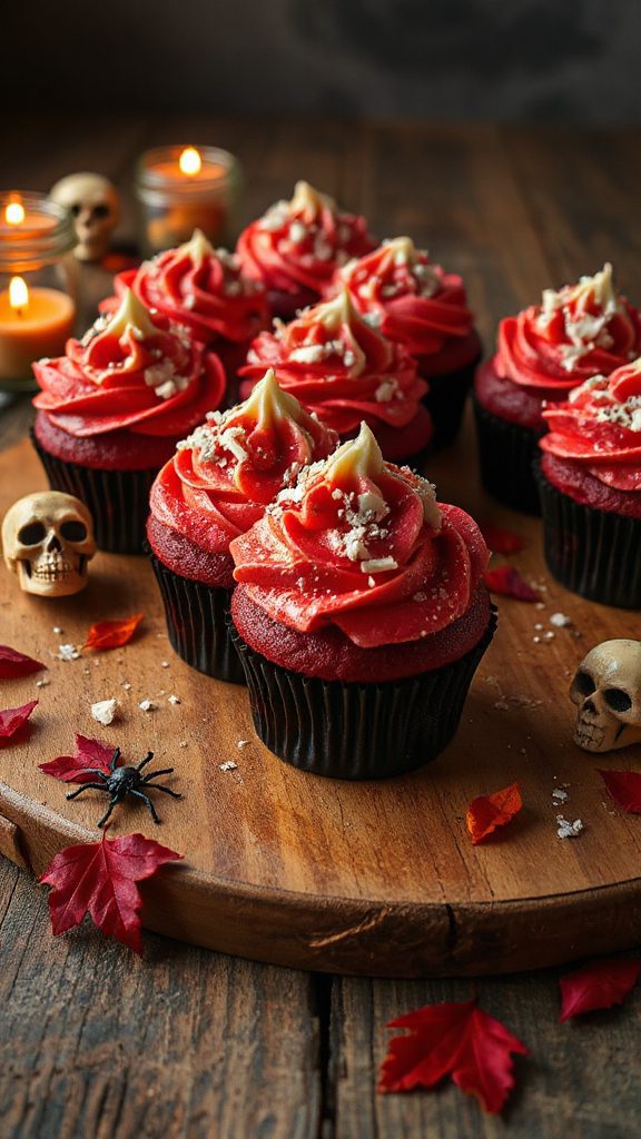 hauntingly delicious red cupcakes