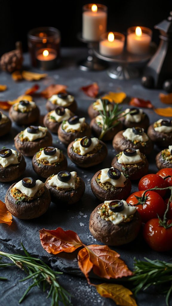 hauntingly delicious stuffed mushrooms