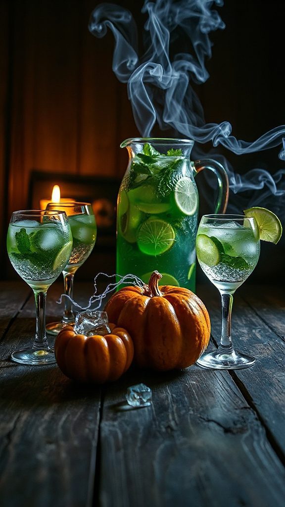 hauntingly refreshing halloween cocktail