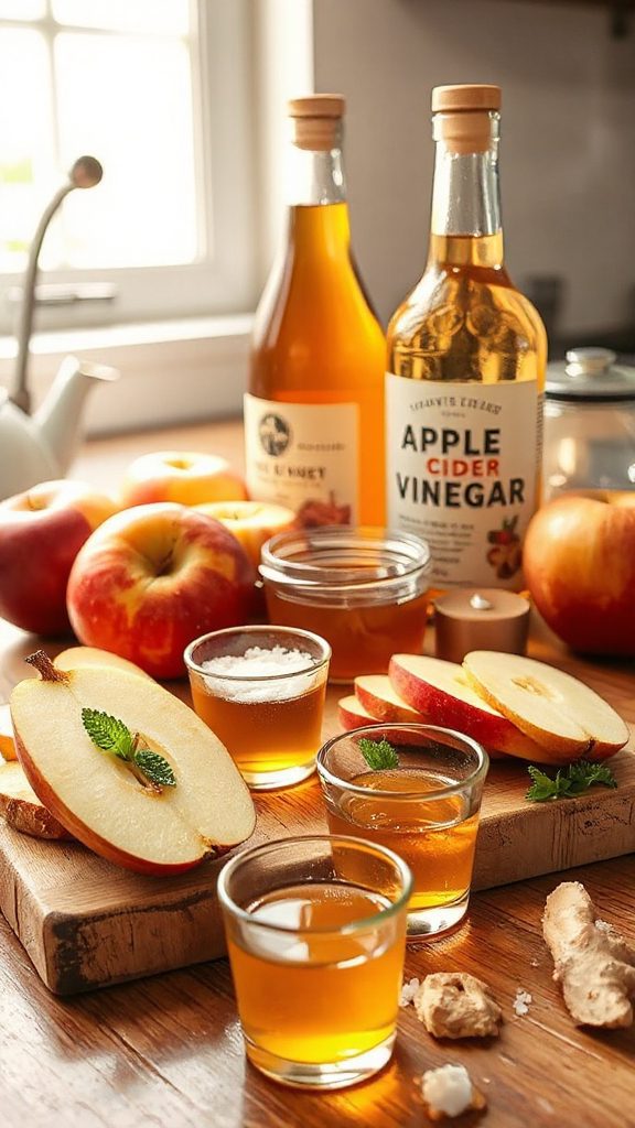 healthy apple cider shot
